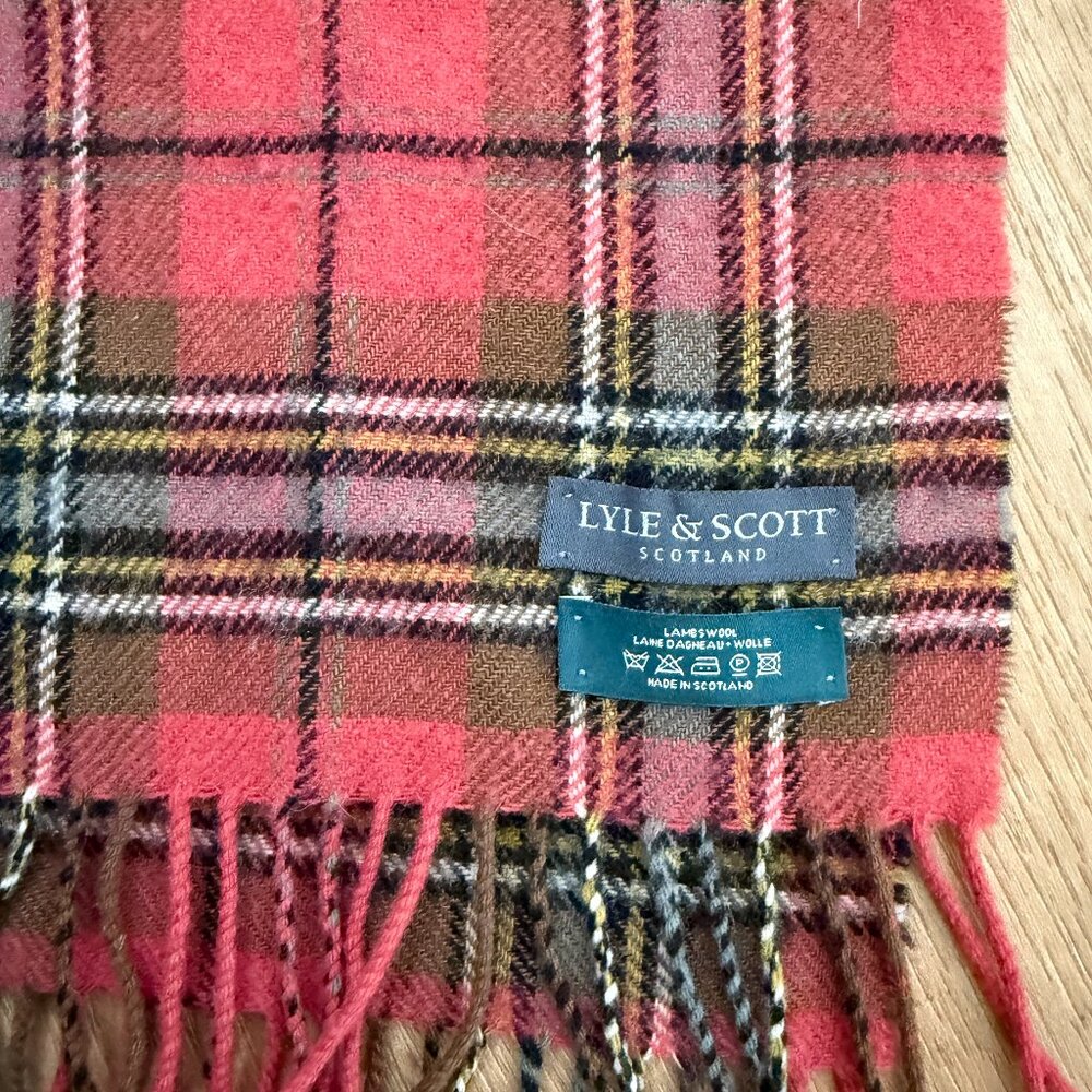 Lyle & Scott Scottish Lambswool Scarf Plaid  Classic Unisex